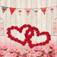 Kate バレンタインデーのバラ窓の木製の背景