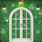Kate聖パトリックの日シャムロックの窓の背景Chainデザイン