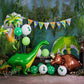 Kate夏のケーキスマッシュ背景ジャングル恐竜の少年Emetselch設計