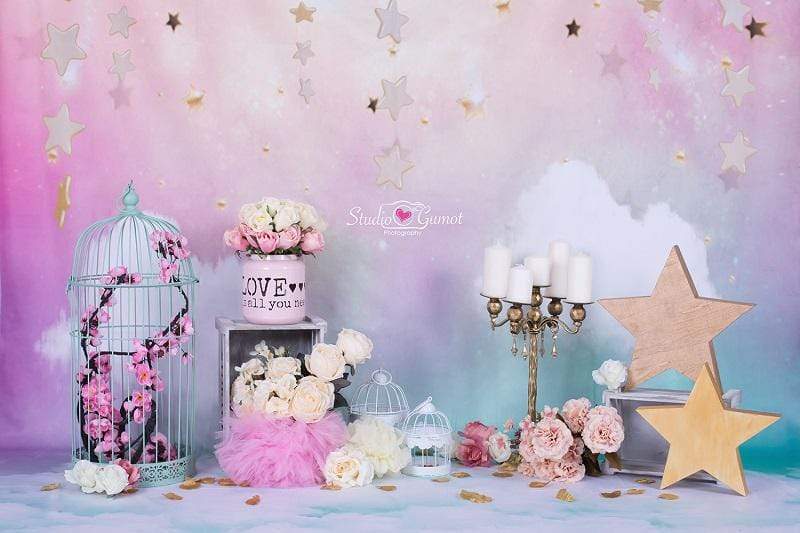 Kate背景 Studio Gumot がデザインしたファンタスティック ケーキ スマッシュ 誕生日の写真撮影用背景