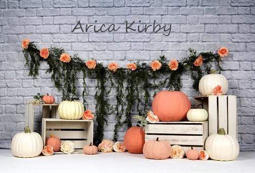 Kate パンプキンパイの誕生日の背景として秋の甘い写真家Arica Kirby