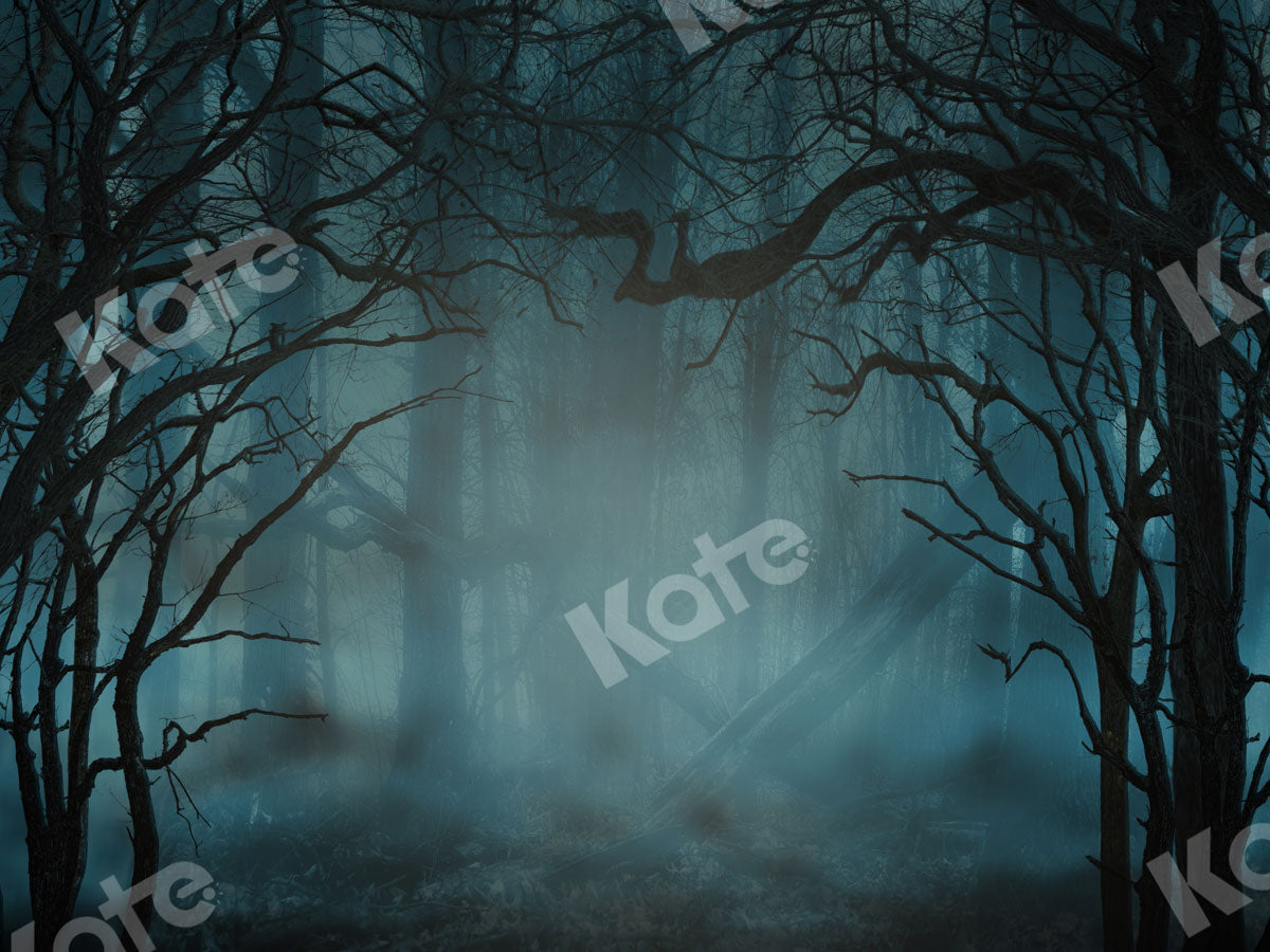 Kate ハロウィーンの不気味な夜の森の背景 によって設計されたArica Kirby