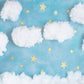Kate 星の背景と青い綿菓子雲