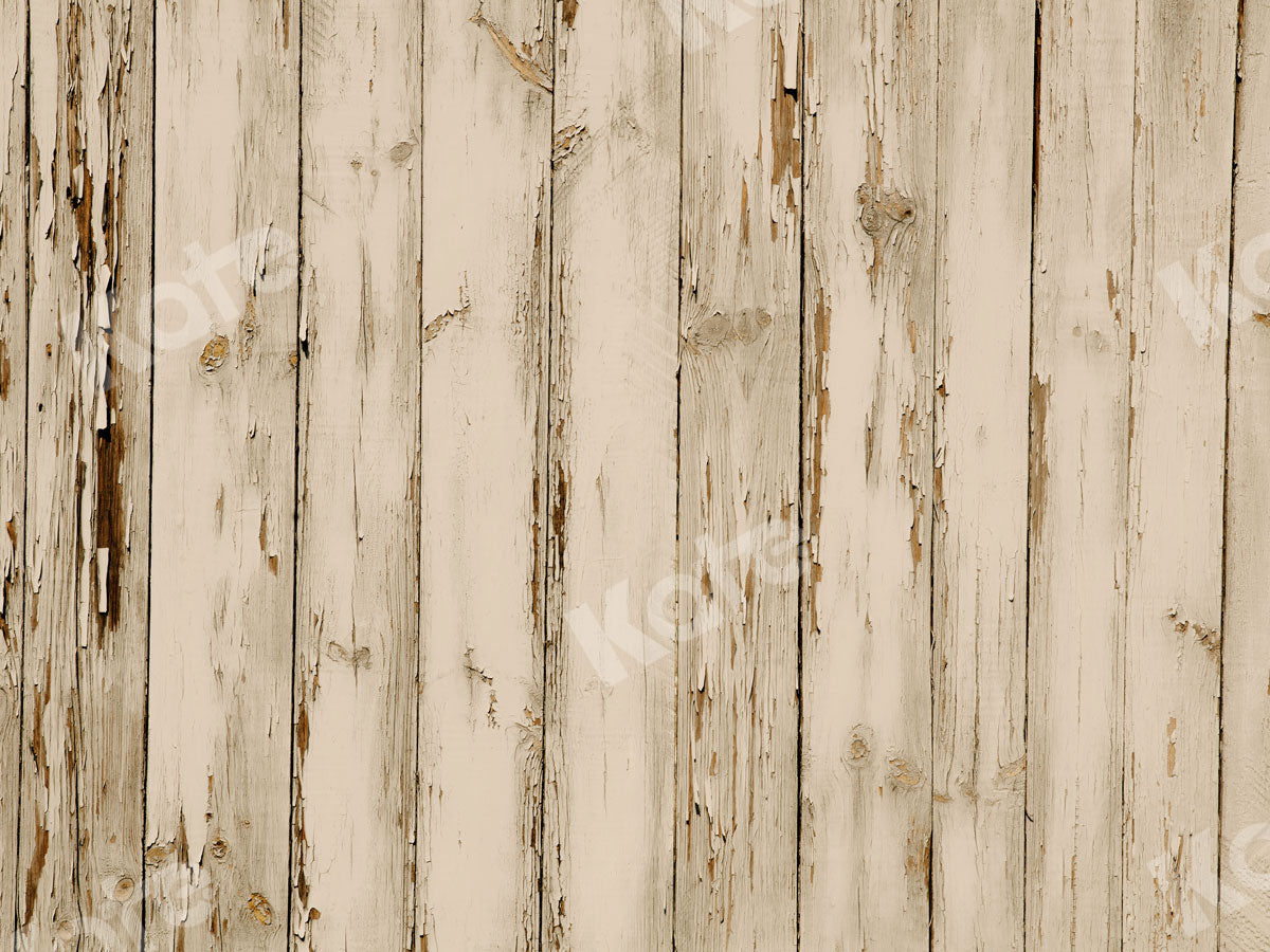 Kate ヴィンテージの木の板の背景布