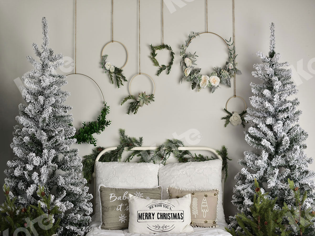 Kate クリスマスのヘッドボードの木の写真の背景 によって設計されたMandy Ringe Photography