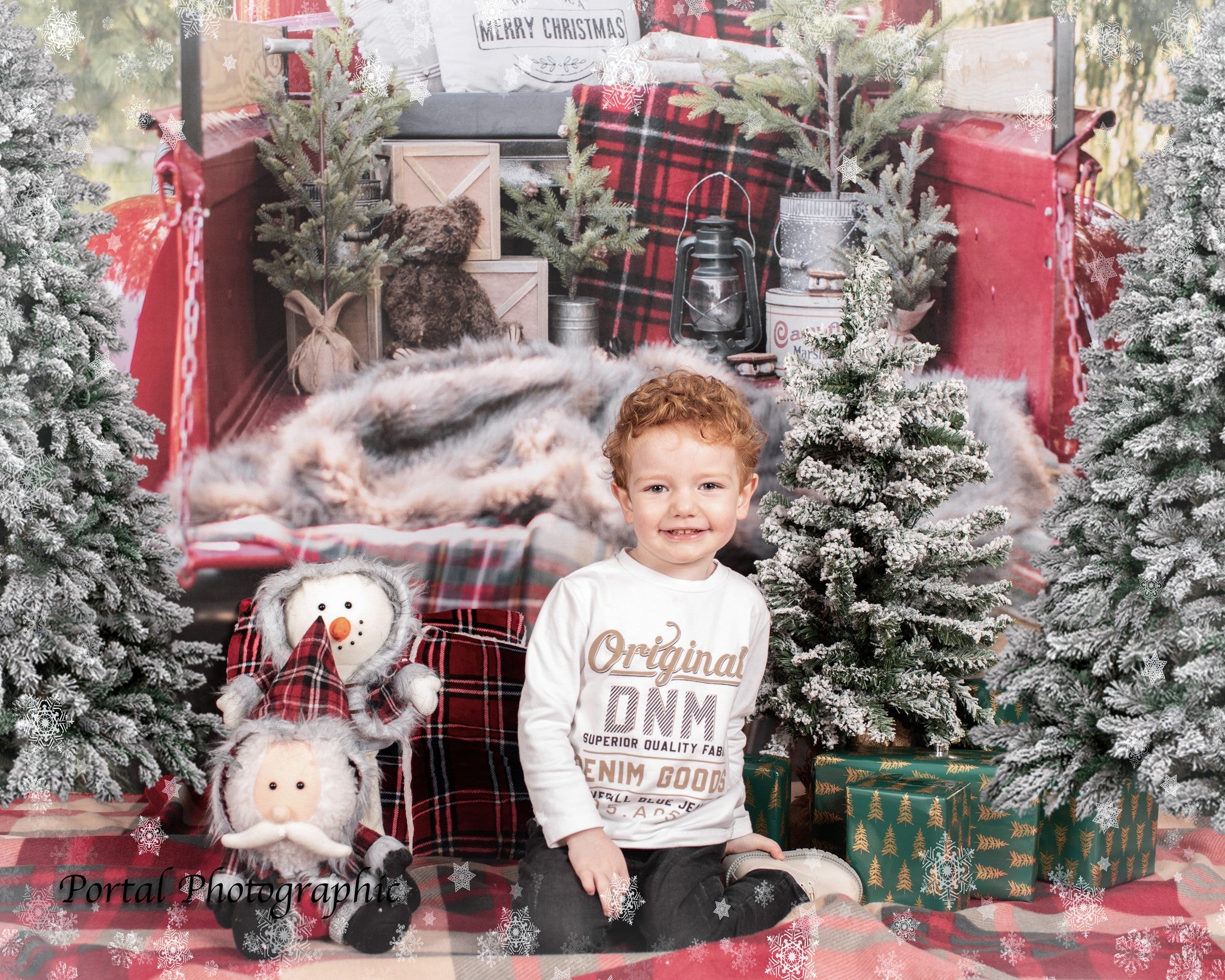 Kate クリスマストラックの背景設計されたMandy Ringe Photography