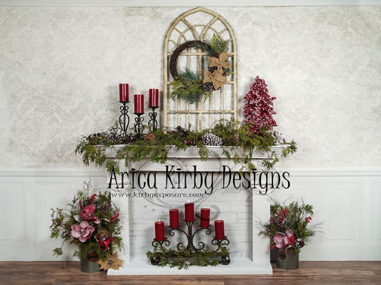 Kate ホワイトクリスマス暖炉の背景
 Arica Kirby によって設計された