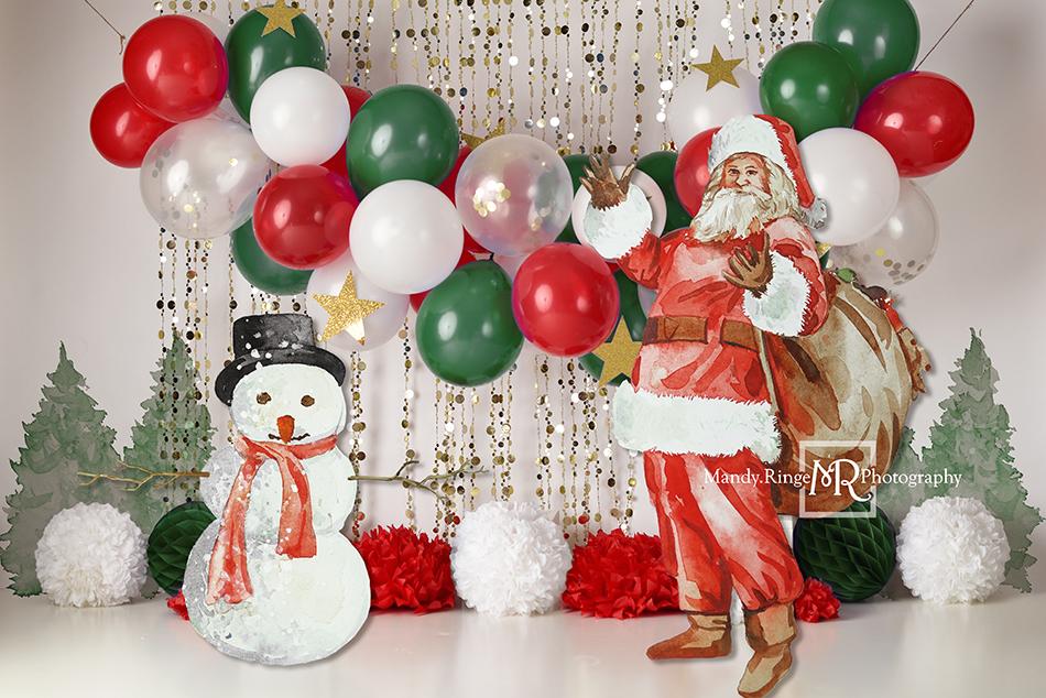 Kate  Mandy Ringe Photography によって設計されたヴィンテージカットアウトクリスマスの背景