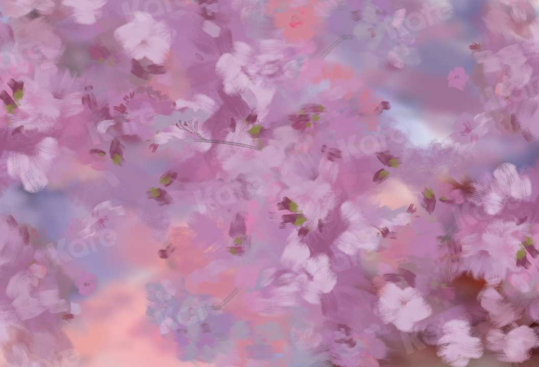 kate 写真撮影のためのファインアート油絵スタイルの花の背景