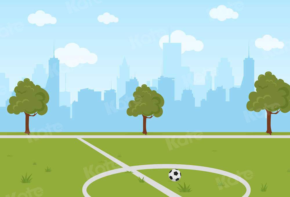 写真撮影のためのkateサッカー漫画遊び場ケーキスマッシュ背景