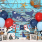 Kate誕生日 航海用気球 網タイツ 男の子の日背景Rebeccaによって設計されました