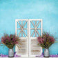 写真撮影のためのkateつの春の納屋のドアの花の背景