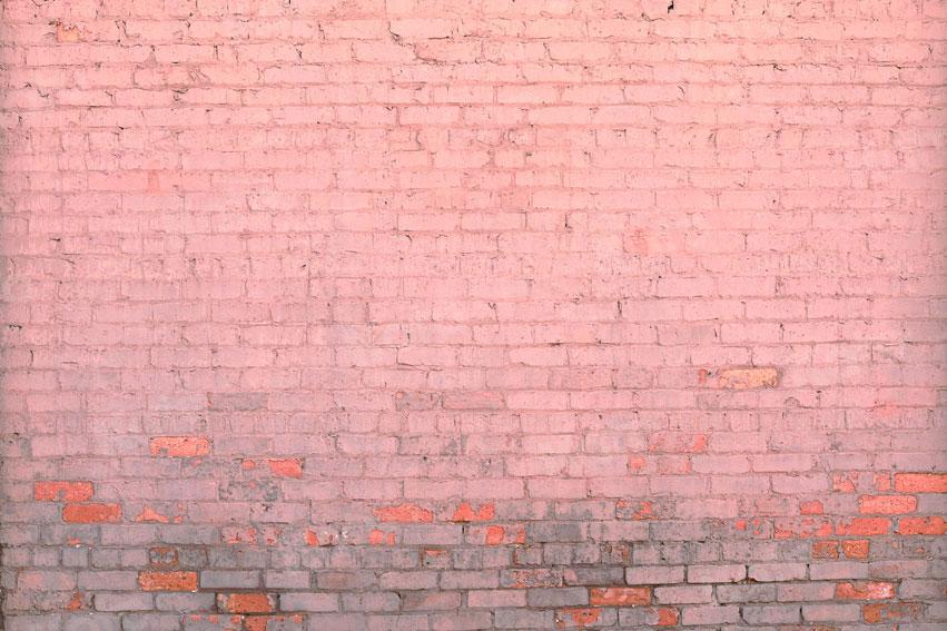 写真のためのkateピンクのレンガの壁の古いレトロな背景