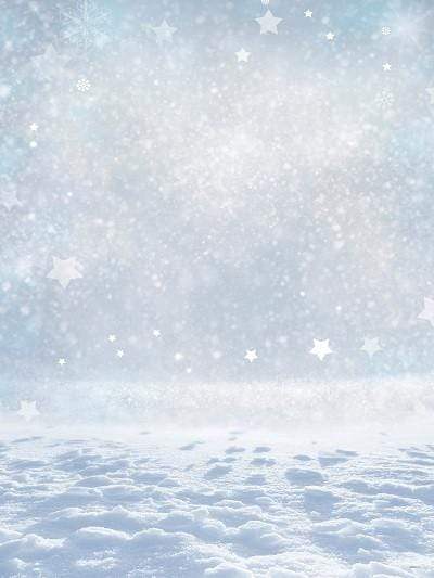 Kate 冬の雪シルバーホワイトスターキラキラ写真背景