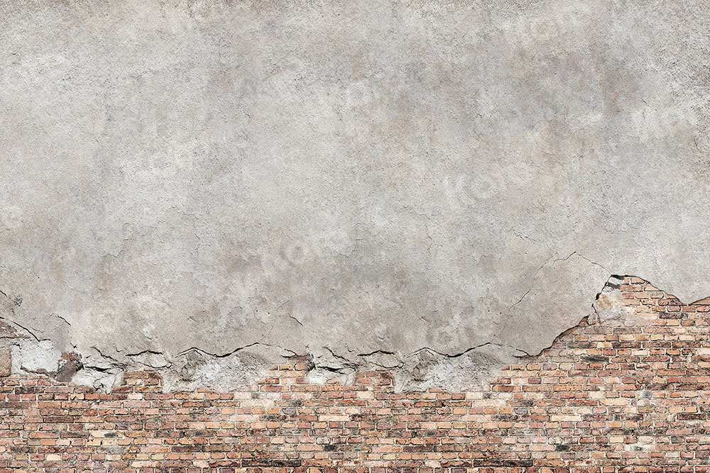 写真撮影のためのkateつのひびの入ったセメント壁の背景レンガ