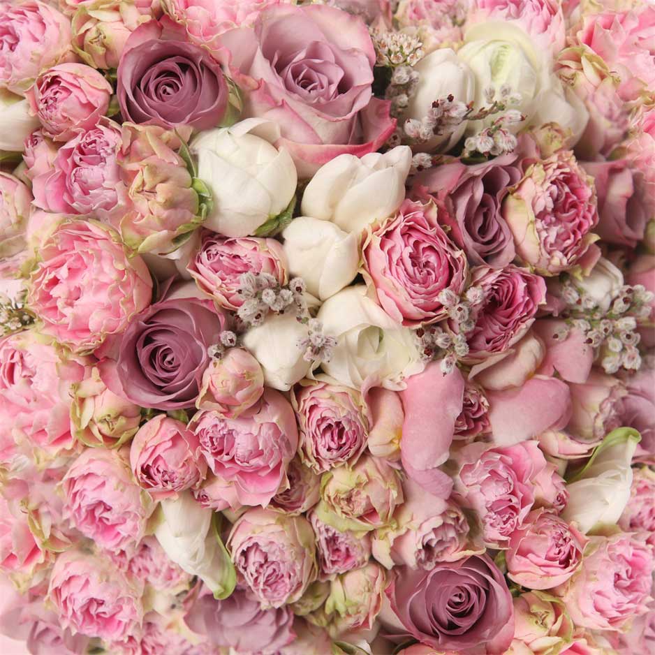 Kate 結婚式の写真スタジオのバレンタインデーの背景のためのピンクの白い花