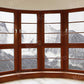 写真撮影のためのkate冬のフランス窓の背景雪山