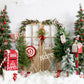 Kateクリスマスツリーメールボックス雪キャンディーの背景Emetselchデザイン