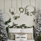 Kate クリスマス/冬のベッドの背景設計されたMandy Ringe Photography