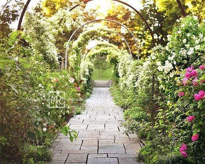 Katebackdrop拢潞Kate Spring Secret Garden Path Backdrop Designed By Mandy Ringe Photography
