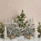 Kate 雪のクリスマスの背景に松の木設計されたMandy Ringe Photography
