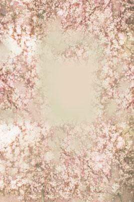 Kate ピンクの花柄の春の背景Jerry_Sina設計