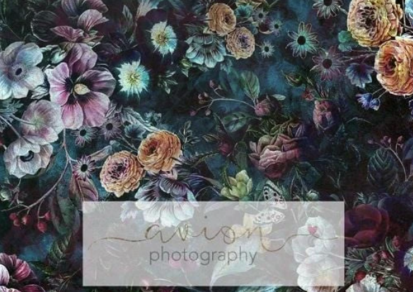 Kate ビンテージダークローズ花の背景