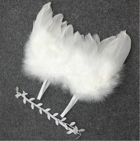 天使の羽の翼ヘッドバンドの赤ちゃんの写真の小道具