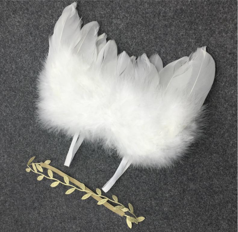 天使の羽の翼ヘッドバンドの赤ちゃんの写真の小道具