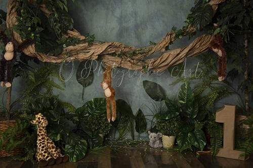 Kate 写真撮影のためのジャングルの背景へようこそby Jenna Onyia