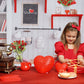 Kate 写真撮影のためのバレンタインデーの愛焼きキッチンの背景