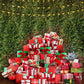 写真撮影のためのKateつのクリスマスプレゼントの背景ツリーウォッチ