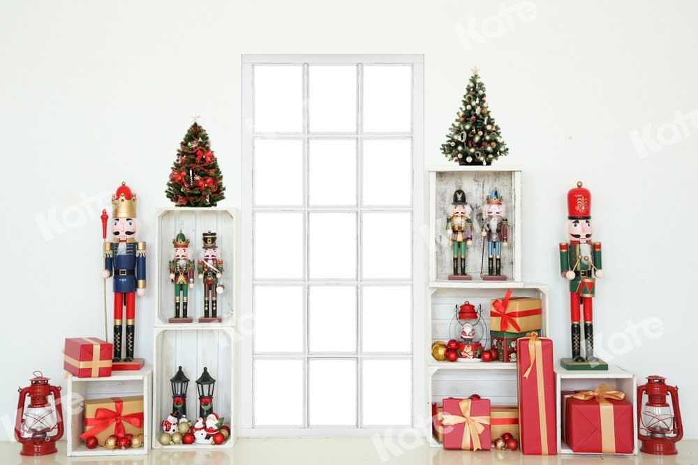 kateクリスマスギフト棚の背景ドア