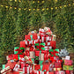 写真撮影のためのKateつのクリスマスプレゼントの背景ツリーウォッチ