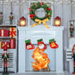 Kateクリスマス暖炉の背景の木材