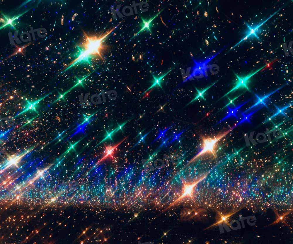 写真撮影のためにカラフルなケイト星空の背景