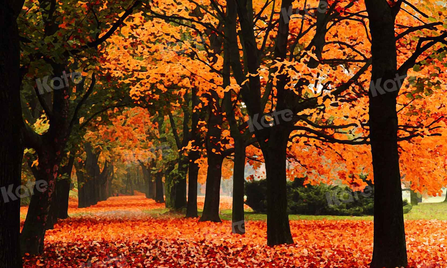 写真撮影のためのkate秋の森の黄色の背景