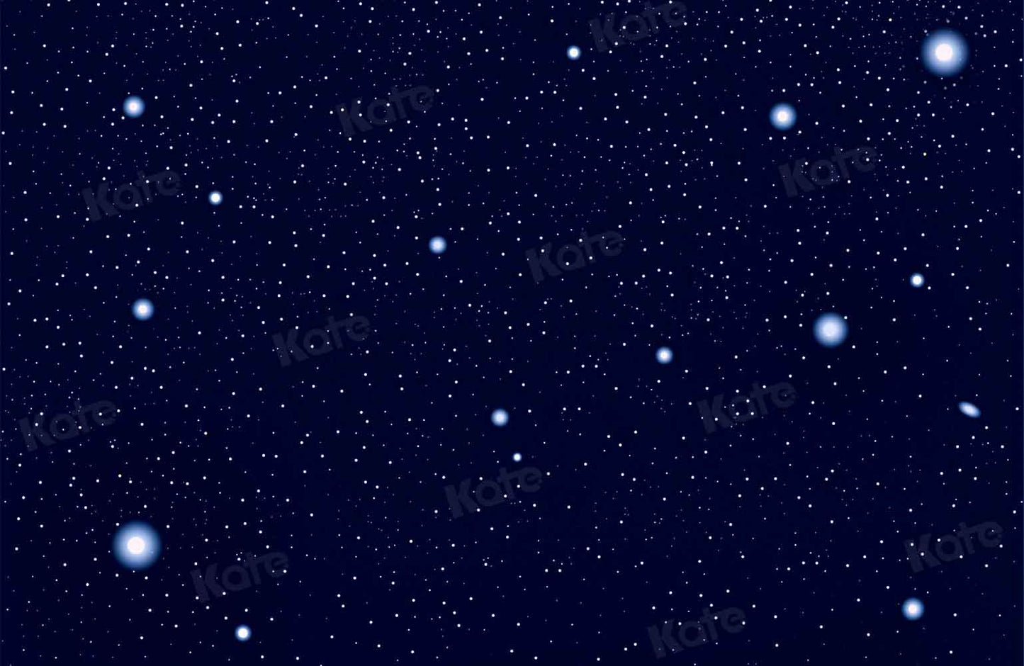 チェーン写真によって設計された写真撮影のためのKate青い星空の背景の夜