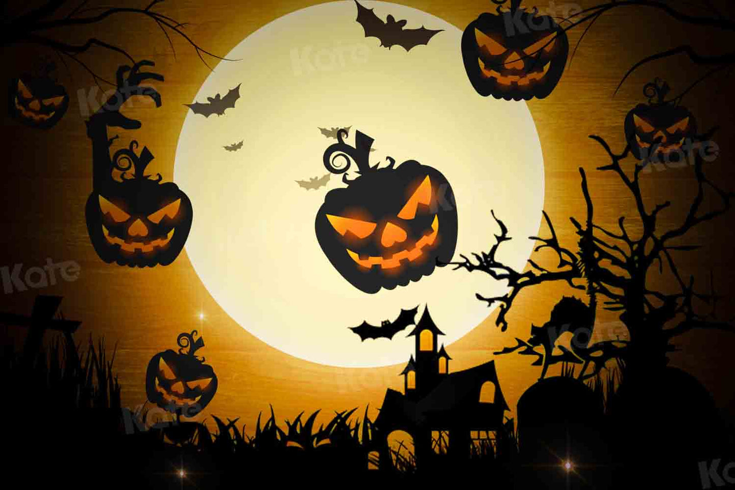 写真撮影のためのkateハロウィーンの背景カボチャの秋